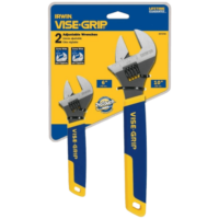 IRWIN VISE-GRIP Adjustable Wrench Set, SAE Crescent Wrenches, 6-Inch & 10-Inch (2078700)